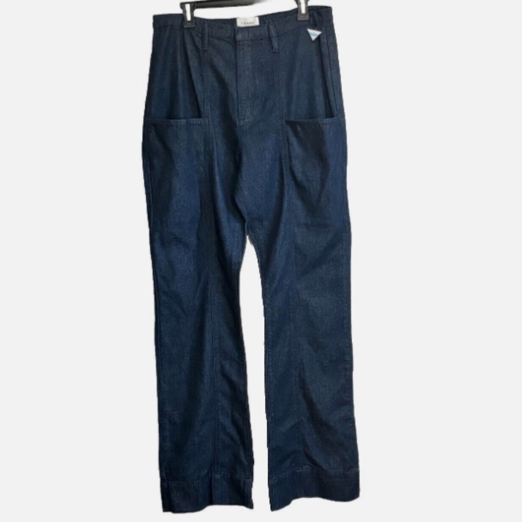 Frame Woman Seamed Pockets Pants Size: 31